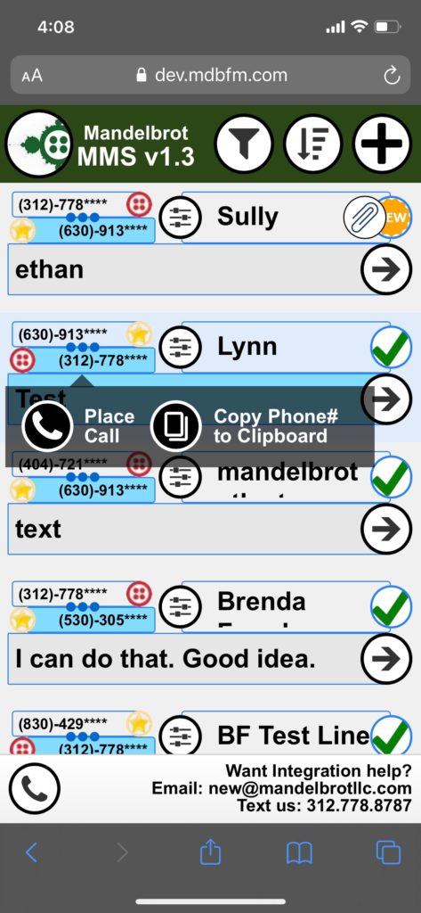 Webdirect mobile layout
