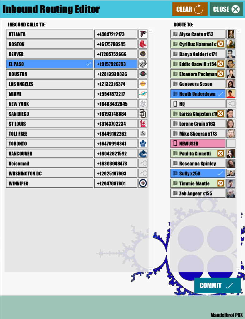 PBX cloud admin user avatars
