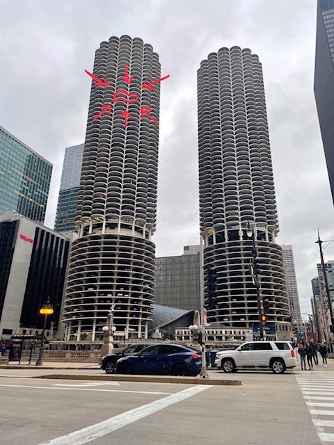 The new Mandelbrot LLC office is located on the 45th floor of the West Tower of Marina City.